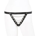 BDSM Metal Chain Leather Panty | Adjustable | Black | Erotic Sexy Bondage https://www.mysexshop.co.za/