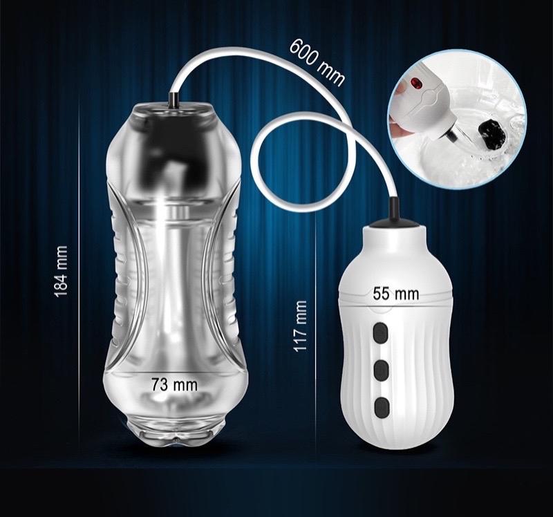 NOXÉ™ Oral Seduction Stimulator | Clear Crystal Tunnel | 7 Vibration Modes