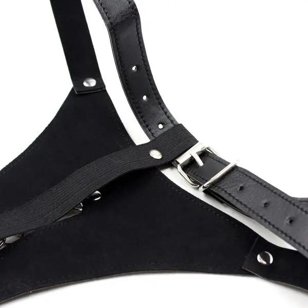 Bad Kitty  Black Faux Leather Thong | With Chain | Chastity Belt | Adjustable https://www.mysexshop.co.za/