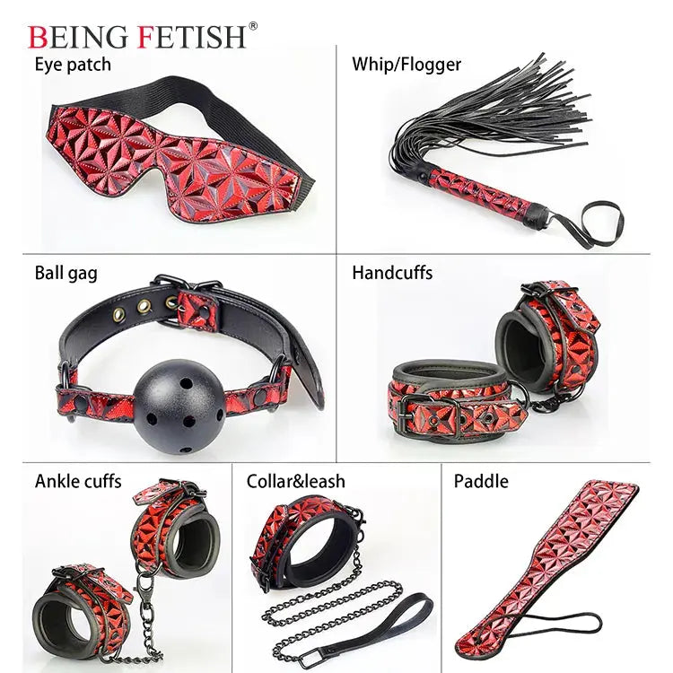 Being Fetish  | Heavy duty 7 Piece Fetish Bondage Kit https://www.mysexshop.co.za/