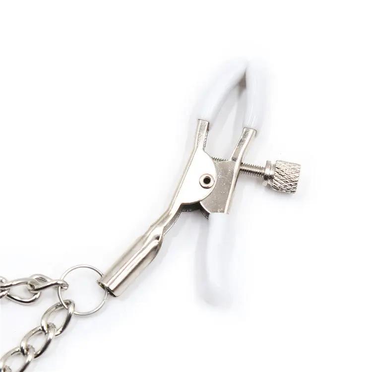 Being Fetish | Nipple Clamps With Spikes Chain | Adjustable Fetish Fantasy