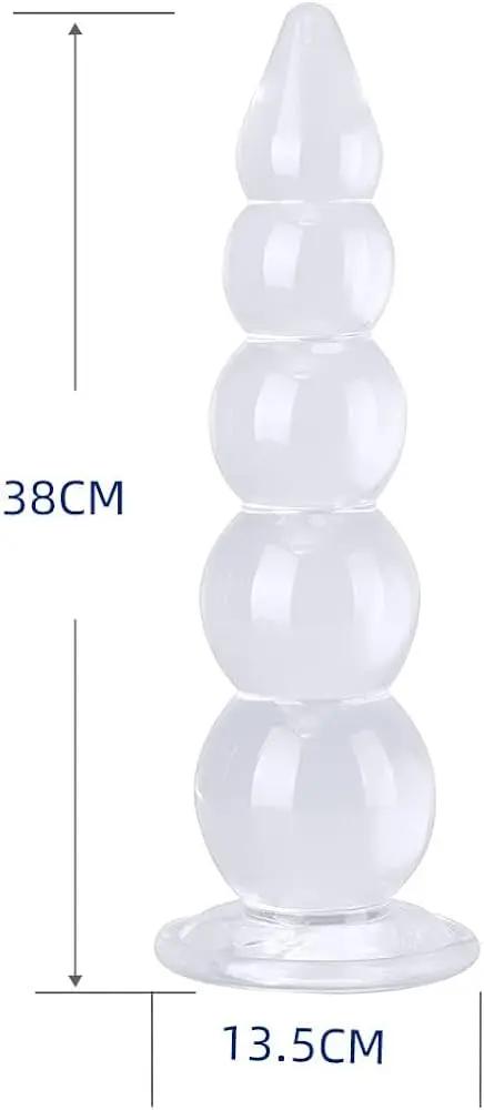 Butt Plug XXXL Expander 1.4 KG  | Suction Cup | Bendable 14" | Clear | Free Satin Bag https://www.mysexshop.co.za/