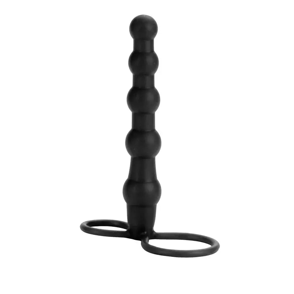 CalExotic | Silicone Love Rider  Beaded Dual Penetrator | Cock Ring Calexotics