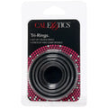 CalExotics Tri-Ring 3 Pack Cock Ring Set | Stretchy | Comfortable | Black Calexotics