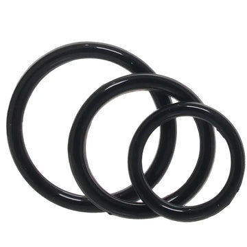 CalExotics Tri-Ring 3 Pack Cock Ring Set | Stretchy | Comfortable | Black Calexotics