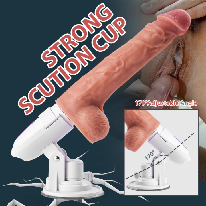 Dovau 8" Thrusting & Heating  Dildo | Waterproof | Suction Cup | Remote Control