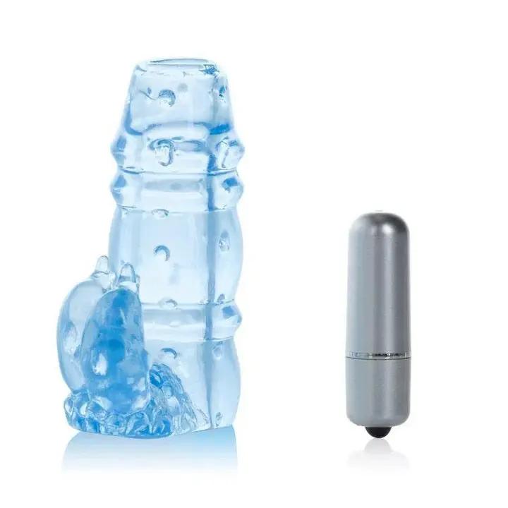 Calexotics 3 Way Double Dolphin Vibrating Penis Sleeve | 3 Speeds | Waterproof Calexotics