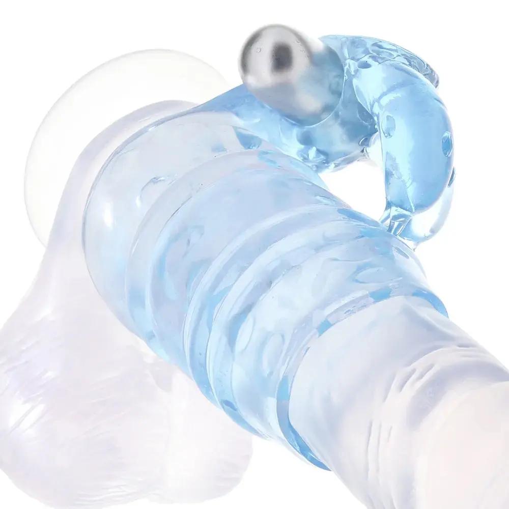 Calexotics 3 Way Double Dolphin Vibrating Penis Sleeve | 3 Speeds | Waterproof Calexotics