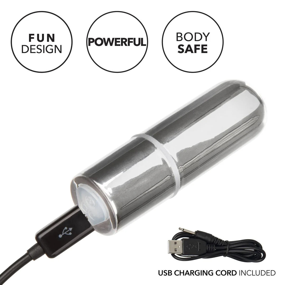 Cheeky Panty | Rubber Feel  | Power Bullet | Stroker Beads | Adjustable | USB Calexotics