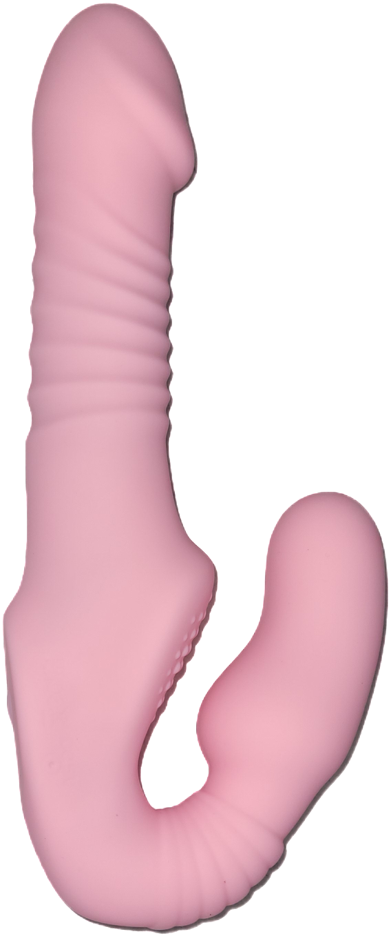 Pale Pink Strapless | Telescopic G-Spot | Vibrator | USB