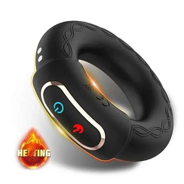 Cock Power Heat-Up Cock Ring | 10 Powerful Vibrations | USB Come Closer