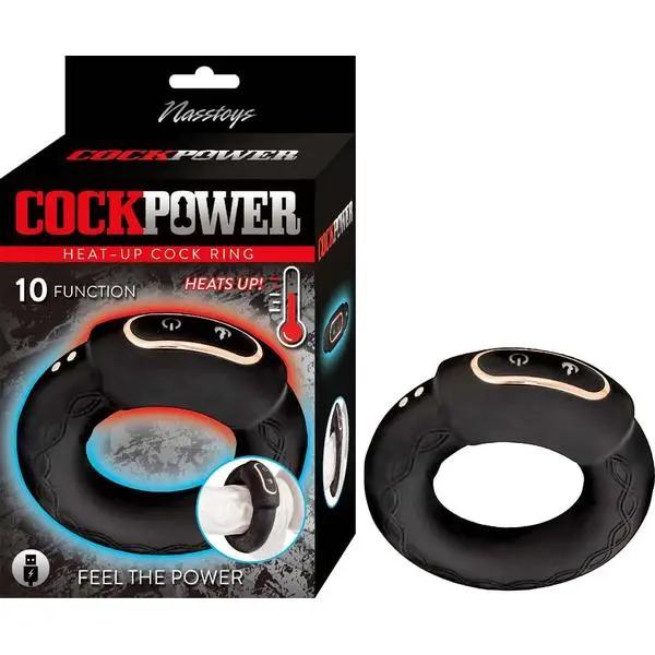 Cock Power Heat-Up Cock Ring | 10 Powerful Vibrations | USB Come Closer