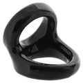 Colt Snug Tugger Dual Support Ring | Black | Stretchy TPE Colt