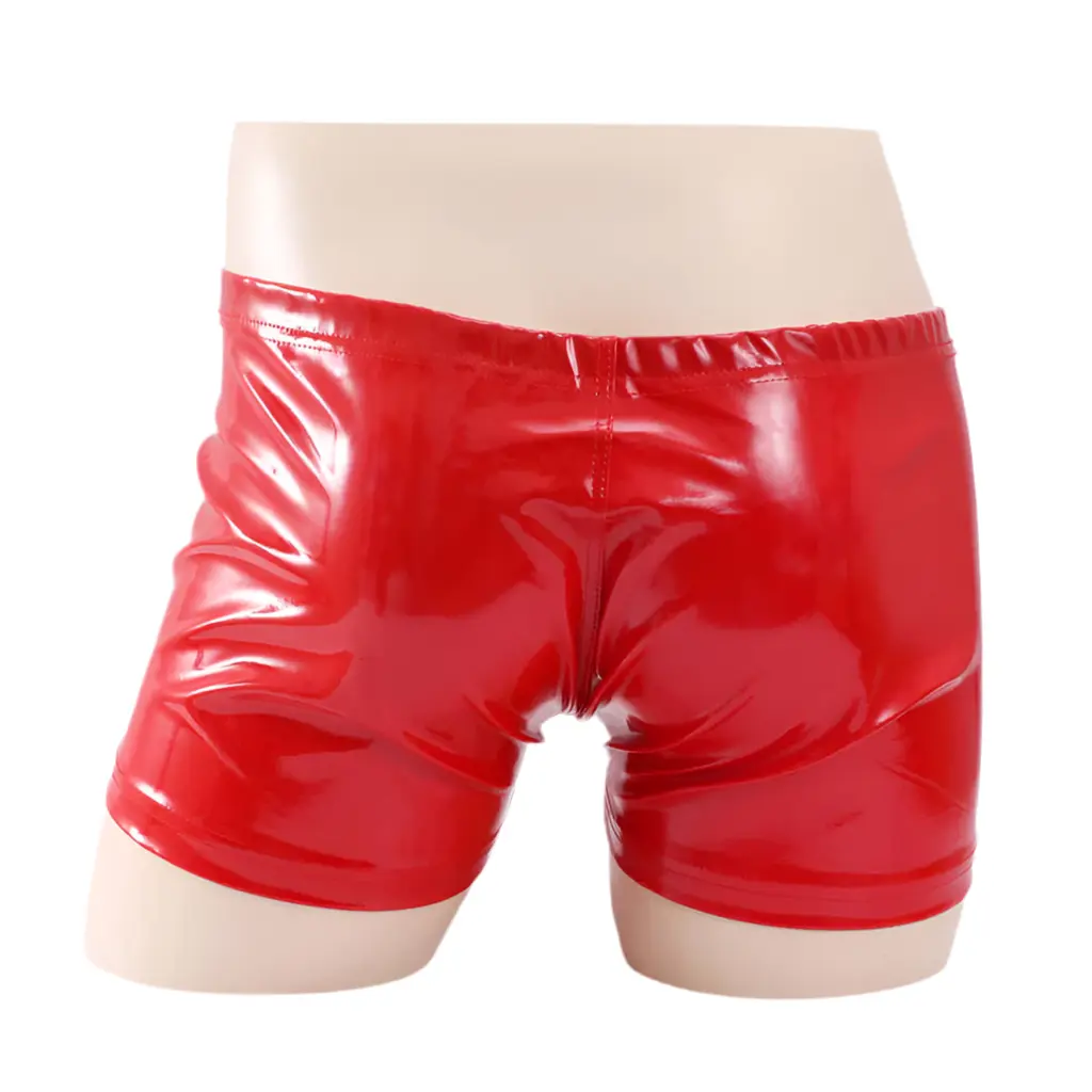 Come Close PU Front Zip  Leather Short Come Closer