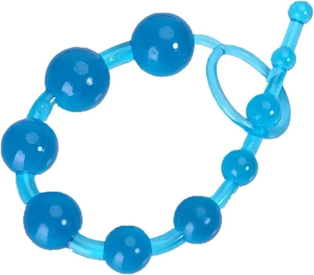 Come Closer Beginner's Anal Beads | Firm And Flexible | Blue https://www.mysexshop.co.za/