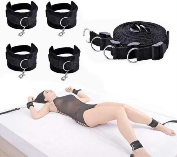 Come Closer Black Erotic Bed Restraints | Wrist | Ankle | Adjustable | Fetish https://www.mysexshop.co.za/