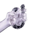 Come Closer Clear U-Shape | Double Head Dildo 17.7