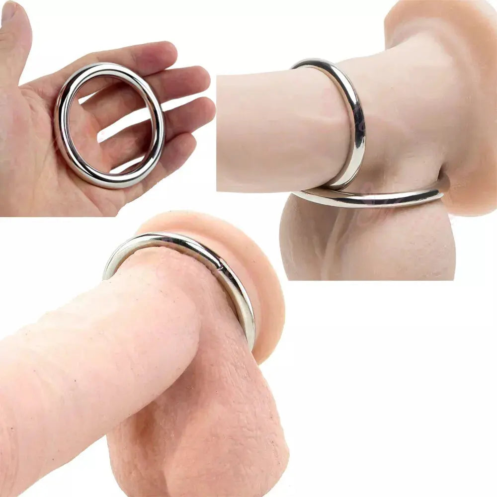 Come Closer Cock Ring Set | M & L | Stainless Steel Come Closer