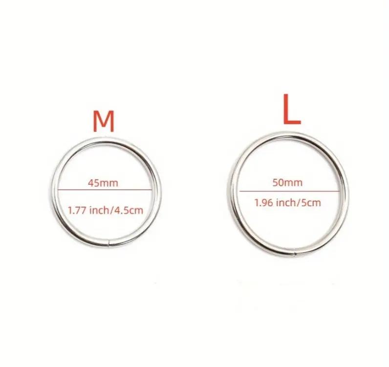 Come Closer Cock Ring Set | M & L | Stainless Steel Come Closer