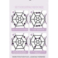 Come Closer De Lux Spider Web | Bed Bondage | Velcro Quick Release Calexotics