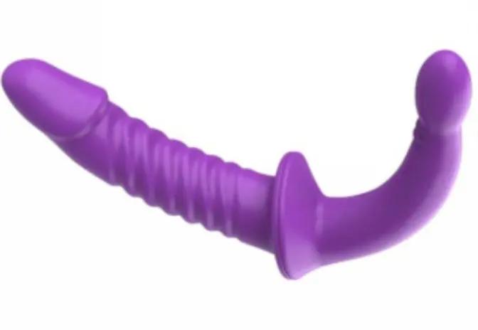 Come Closer Double Ended Dildo | Vagina | Anal | Purple | Soft Silicone Come Closer