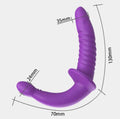 Come Closer Double Ended Dildo | Vagina | Anal | Purple | Soft Silicone Come Closer