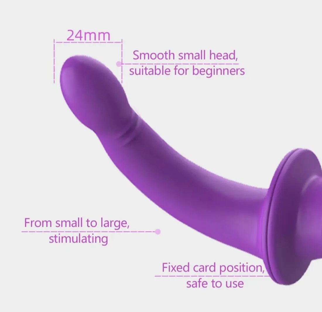 Come Closer Double Ended Dildo | Vagina | Anal | Purple | Soft Silicone Come Closer
