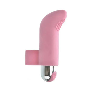 Come Closer Finger Vibe | Silicone Light Pink | Removable Bullet | 10 Modes My Sex Shop