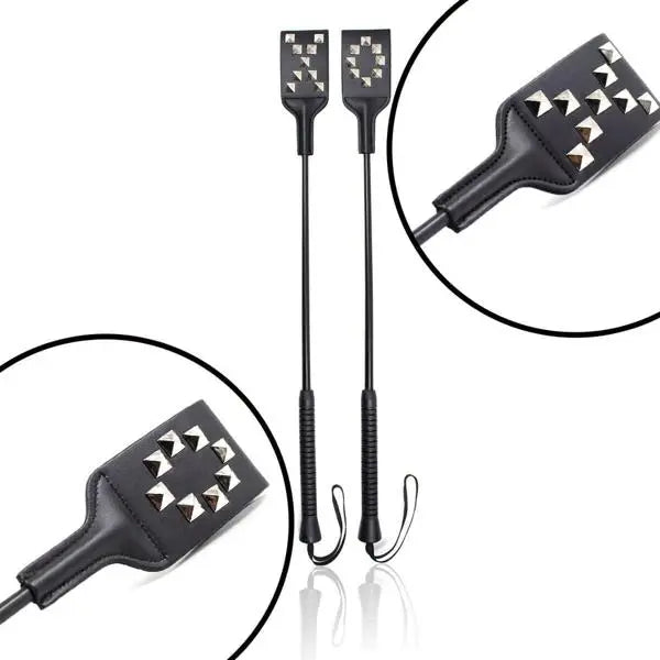 Come Closer Leather Paddle | Rivet Pattern  | Whip Whip Play Scandal