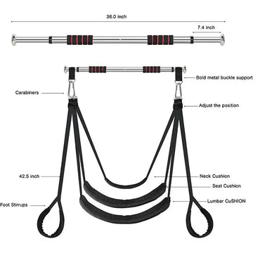 Come Closer Love Sling | Weight Less | Black & Red