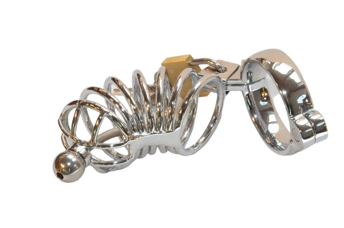 Come Closer Metal Chastity Cock Cage | Urethra Sound Tube | With Lock | Fetish https://www.mysexshop.co.za/