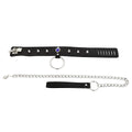 Come Closer Neck Collar And Ring With Lock | Black | Chain | Fetish | Bondage Being Fetish