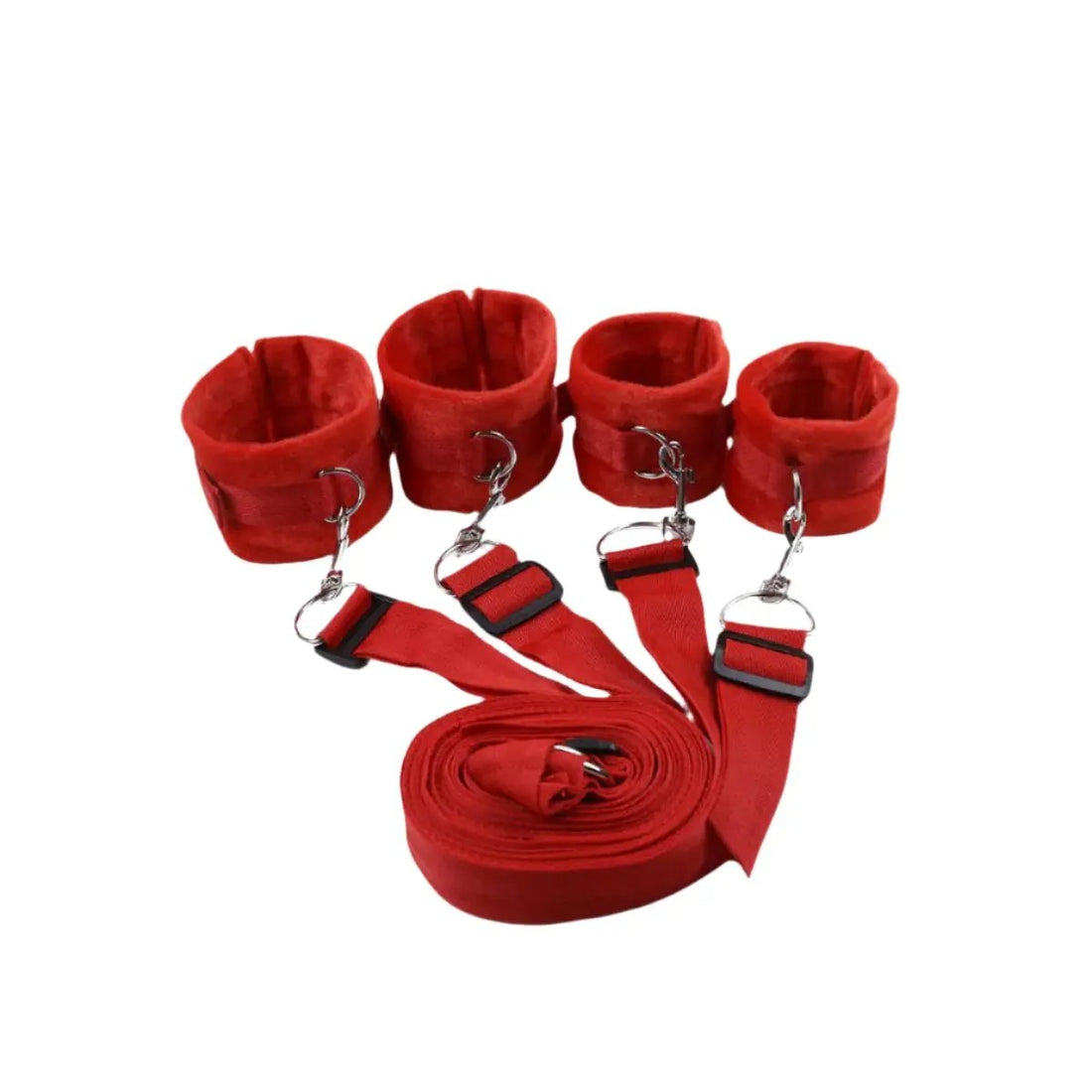 Come Closer Red Erotic Bed Restraints | Wrist | Ankle | Adjustable | Fetish https://www.mysexshop.co.za/