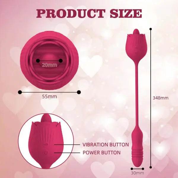 Come Closer Silent Rose Vibrator | Tongue | Thrusting | Vibration | USB https://www.mysexshop.co.za/