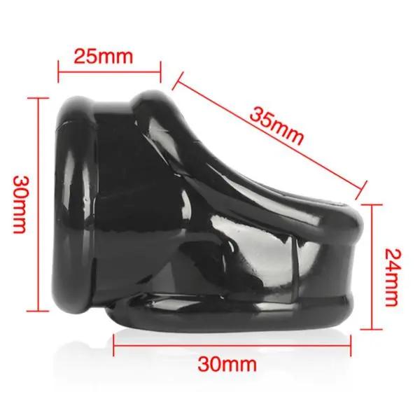 Come Closer Silicone Ball Stretcher | Binding Ring | Triple Lock | Black https://www.mysexshop.co.za/