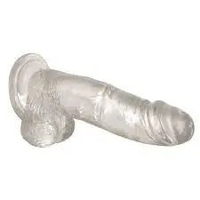Come Closer Clear Dildo 8" | Bendable Shaft | Free Satin Bag