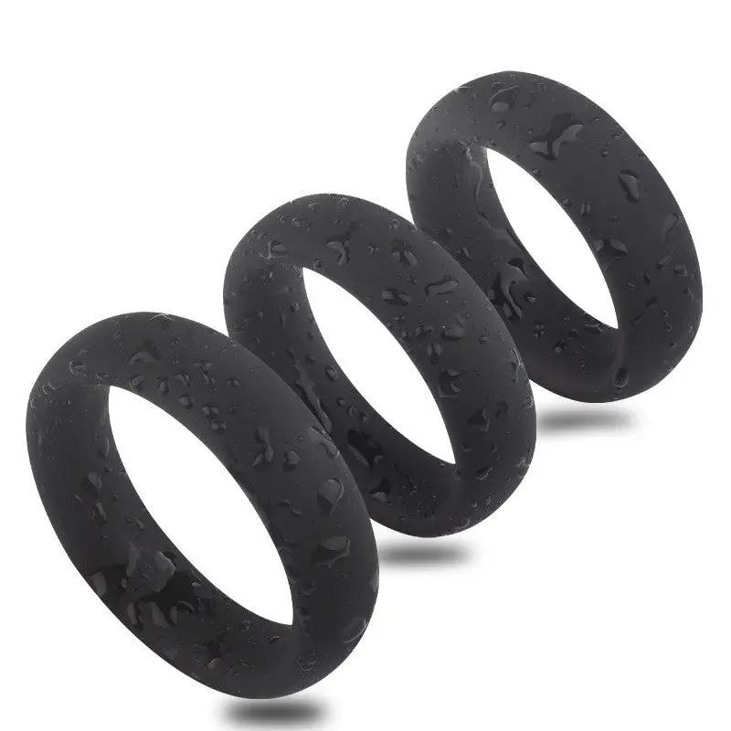 Come Closer Thick 3 Pack Cock Ring Set | Stretchy | Black https://www.mysexshop.co.za/