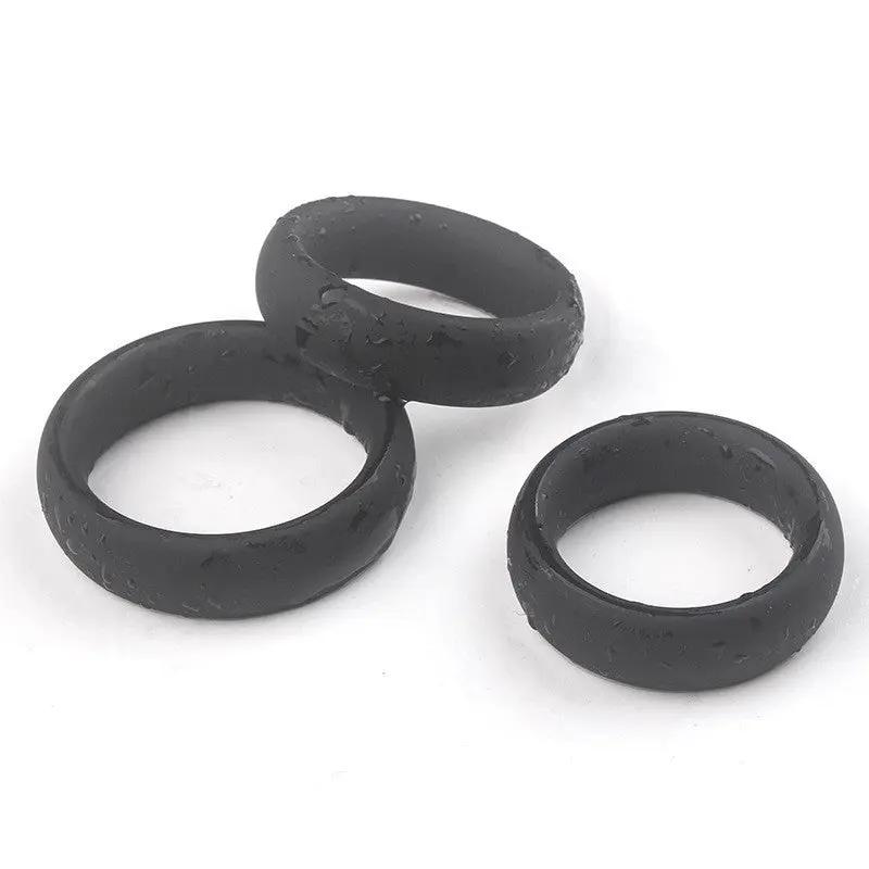 Come Closer Thick 3 Pack Cock Ring Set | Stretchy | Black https://www.mysexshop.co.za/
