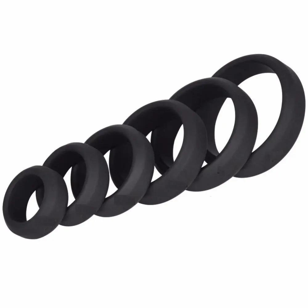 Come Closer Thick 6 Pack Silicone Cock Ring Set | Stretchy | Black https://www.mysexshop.co.za/