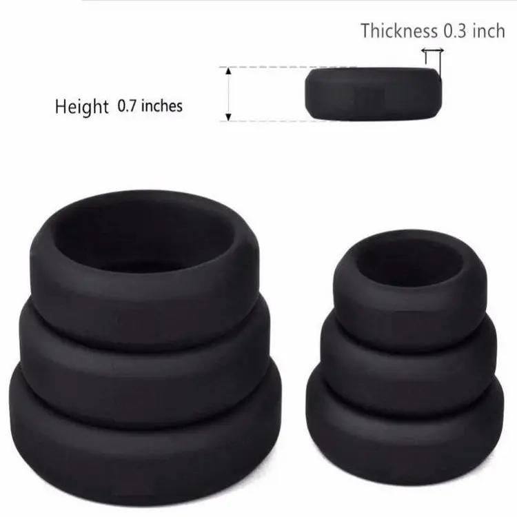 Come Closer Thick 6 Pack Silicone Cock Ring Set | Stretchy | Black https://www.mysexshop.co.za/