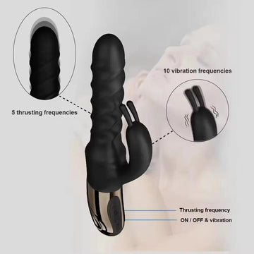 Come Closer Thrust & Rotate Vibrator | 5 Thrusting & 10 Vibration Modes Come Closer