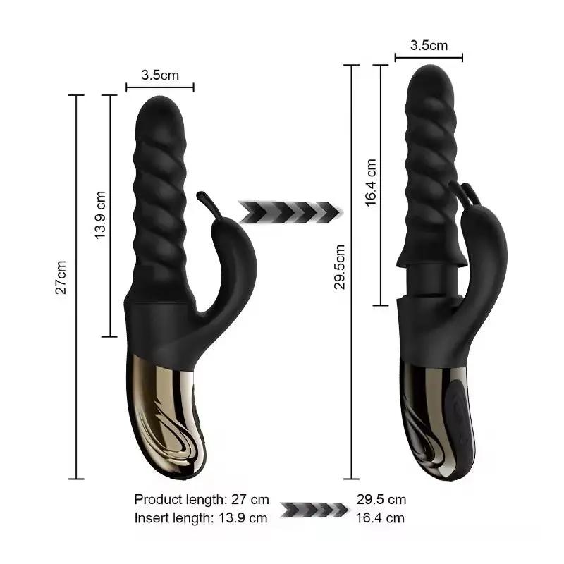 Come Closer Thrust & Rotate Vibrator | 5 Thrusting & 10 Vibration Modes Come Closer