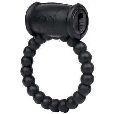 Come Closer Vibrating Beaded Stretchy Cock Ring | Black Come Closer