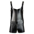 Come Closer Wetlook Playsuit  | 2  Zippers | Open Crotch | Adjustable Buckles come closer