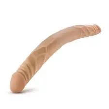 Come Closer XL Double Trouble  Dildo | 17" | Flexible  Tan