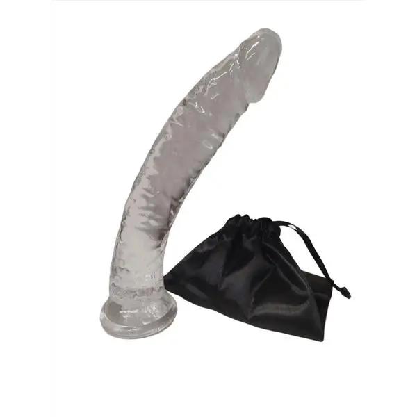 Come Closer XXL Clear Dildo 11' | Suction Cup | Flexible | Free Satin Bag