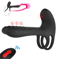 Couples Vibrating Girth Enhancer | 2 motors | Remote | Stretchy Cock Ring https://www.mysexshop.co.za/