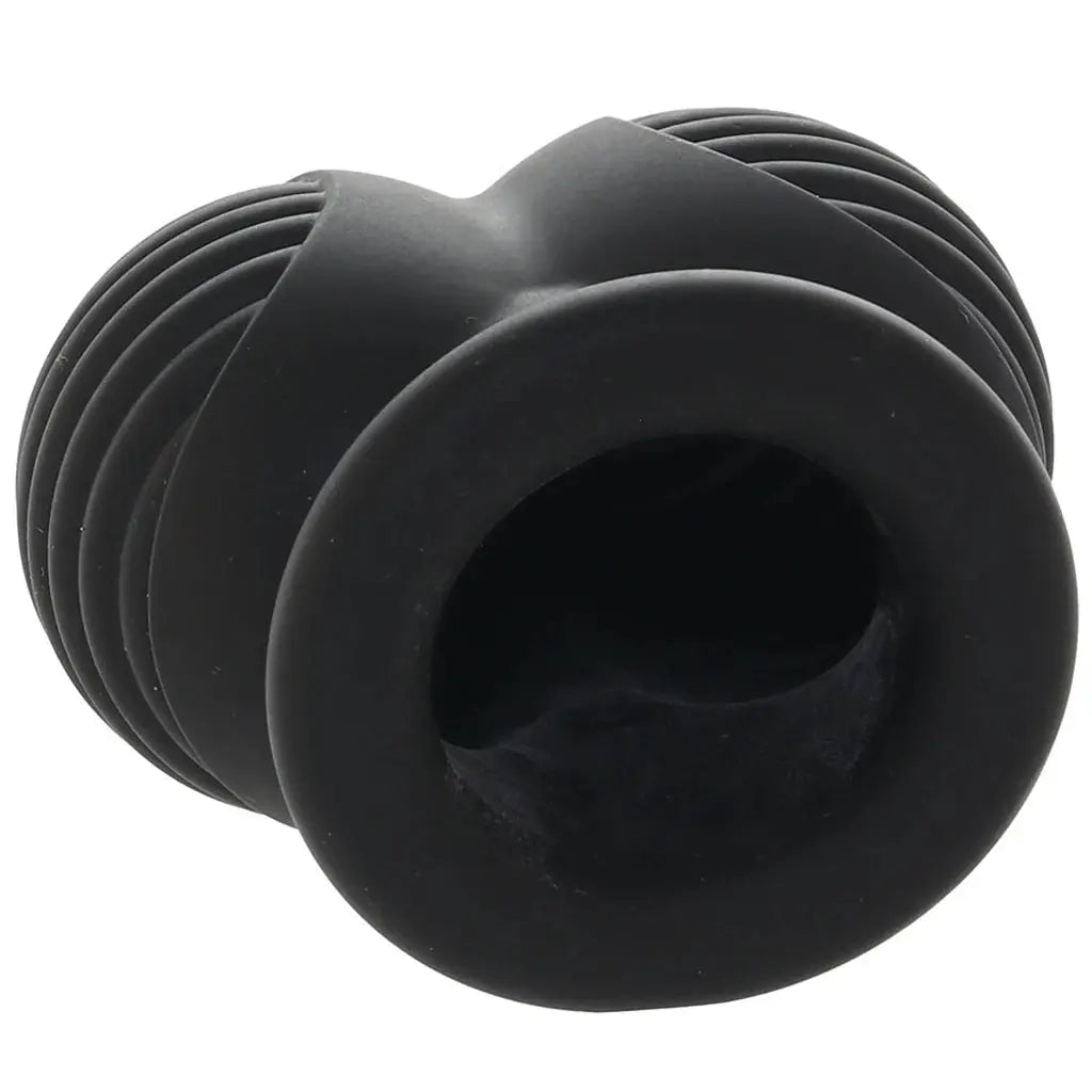 Doc Johnson Fort Troff Ball Bunker | Silicone | Black | Stretch Ball Stretcher Doc Johnson