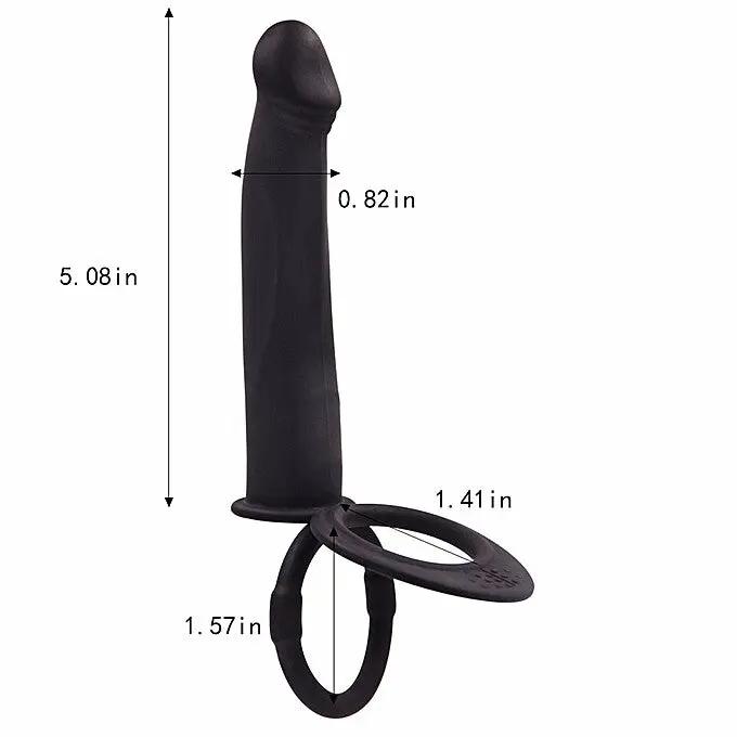 Double Up | Vibrating | Penetration Strap On Cock Ring | USB https://www.mysexshop.co.za/