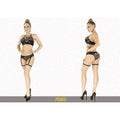 Elawin Lingerie | Latex Mesh Fetish Set Elawin Lingerie
